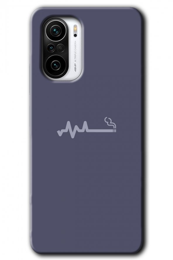 Redmi K40 Kılıf HD Desen Baskılı Arka Kapak - Sigara Zararlıdır