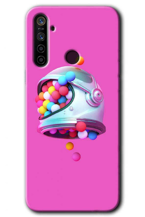 Realme 6i Kılıf HD Desen Baskılı Arka Kapak - Uzay Başlığı