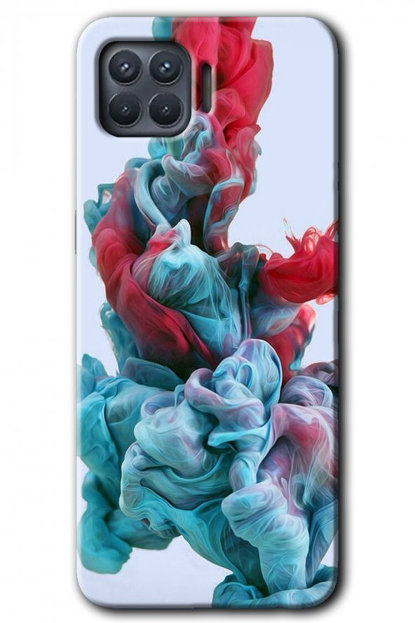 Oppo Reno 4 Lite Kılıf HD Desen Baskılı Arka Kapak - Renkli Karışım - 1