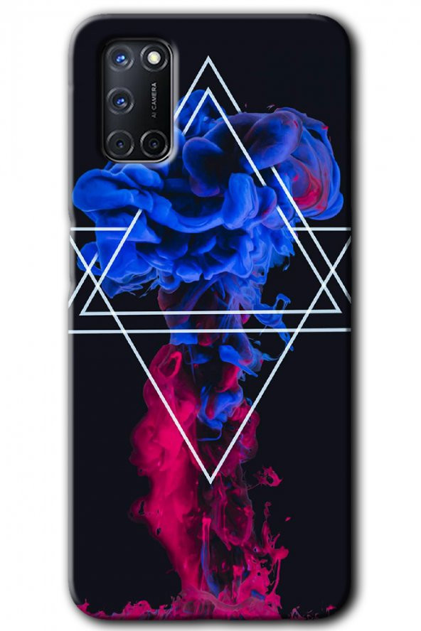 Oppo A52 Kılıf HD Desen Baskılı Arka Kapak - Mekanik Duman 1