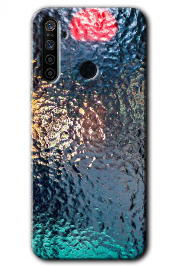 Realme 5i Kılıf HD Desen Baskılı Arka Kapak - Blur Cam - 1