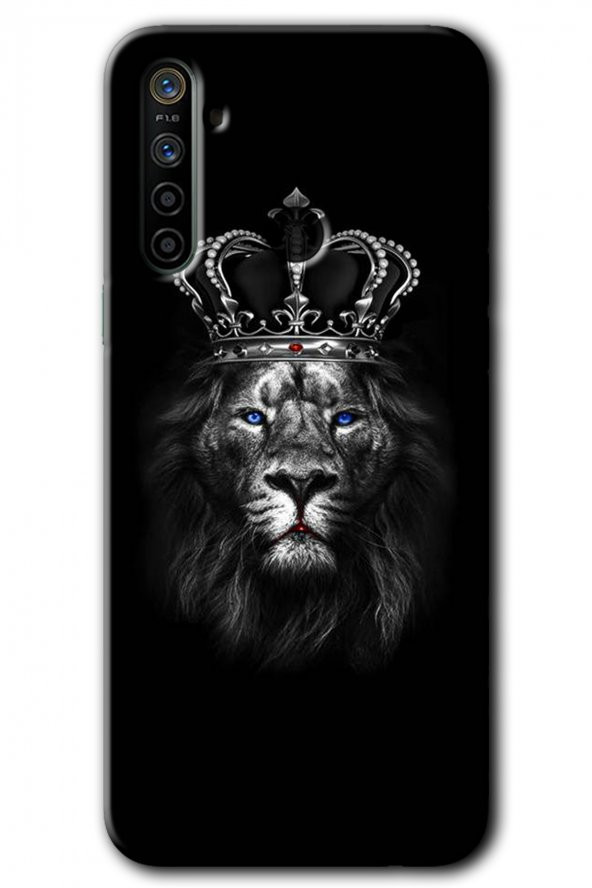 Realme 6i Kılıf HD Desen Baskılı Arka Kapak - King Lion