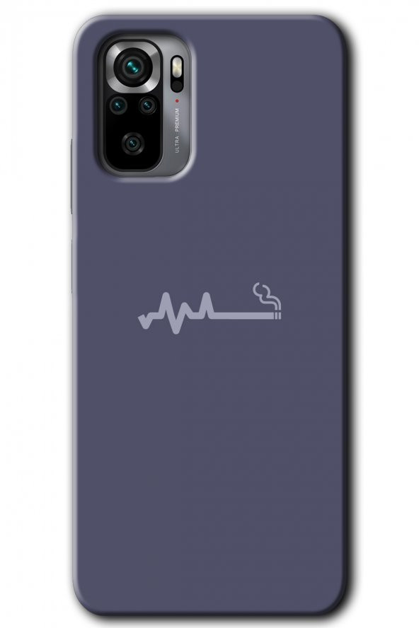 Redmi Note 10s Kılıf HD Desen Baskılı Arka Kapak - Sigara Zararlıdır