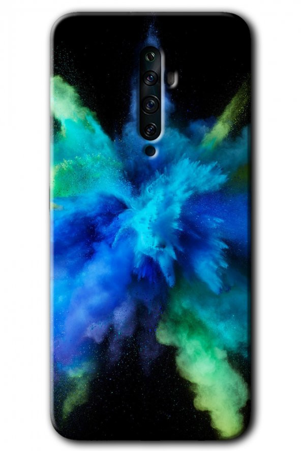 Oppo Reno 2z Kılıf HD Desen Baskılı Arka Kapak - Karışım 1 - 1