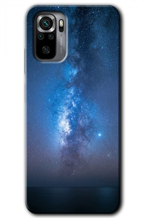 Redmi Note 10 Kılıf HD Desen Baskılı Arka Kapak - Samanyolu