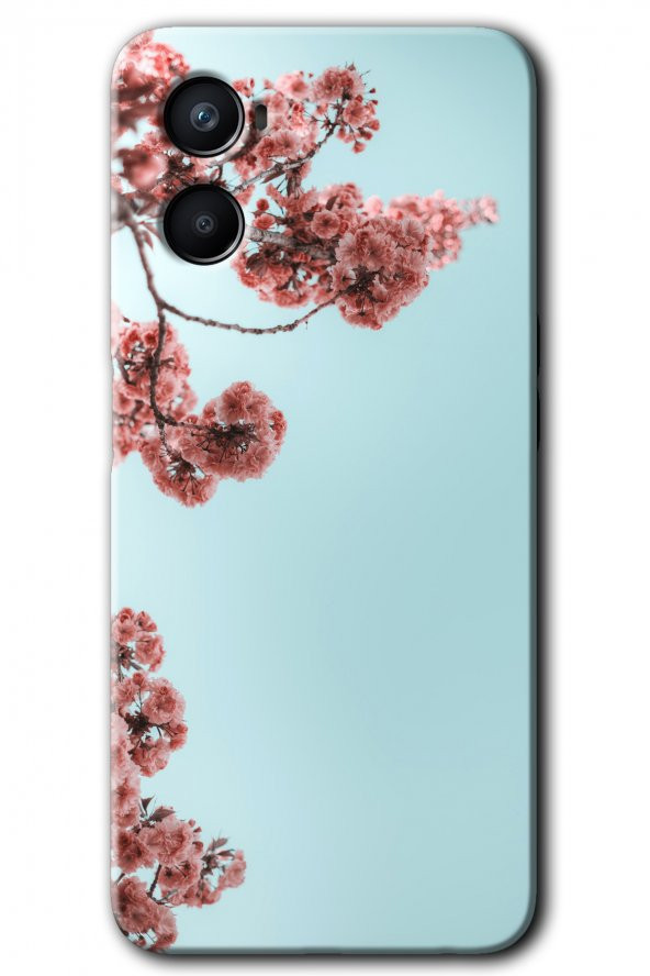 Oppo Reno 3 Kılıf HD Desen Baskılı Arka Kapak - Japon Çiçeği