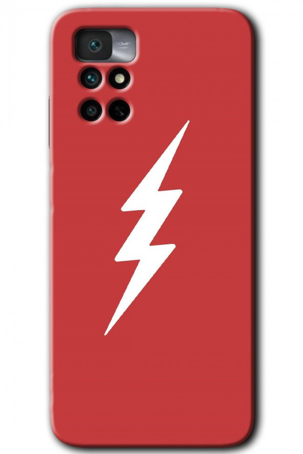 Redmi Note 11 4G Kılıf HD Desen Baskılı Arka Kapak - Flash Logo
