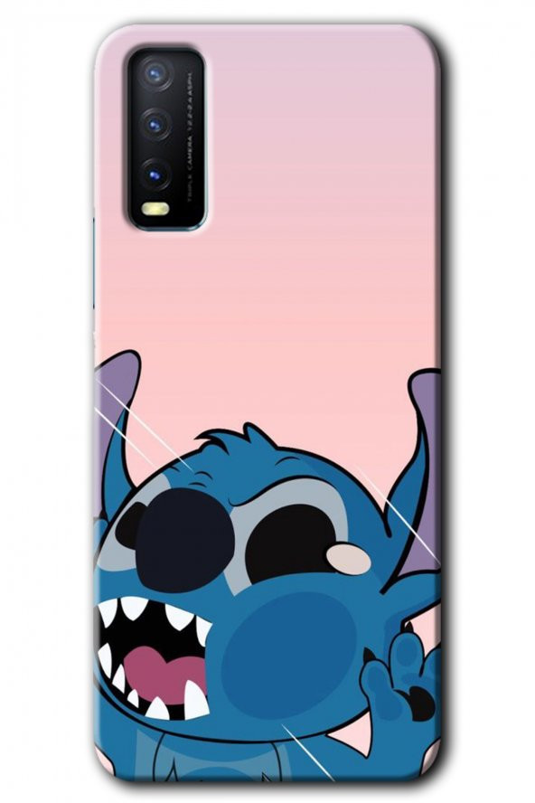 Vivo Y20s Kılıf HD Desen Baskılı Arka Kapak - Stitch