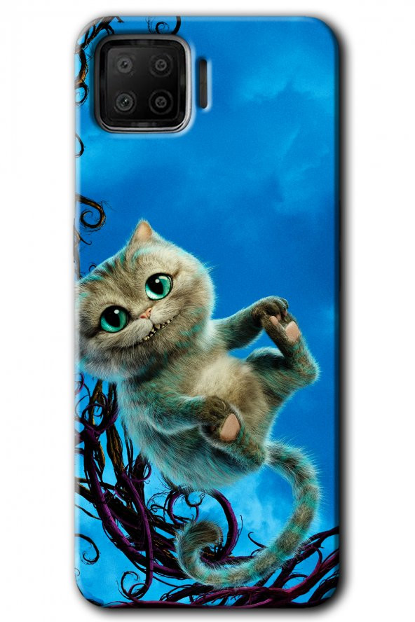 Oppo A73 Kılıf HD Desen Baskılı Arka Kapak - Çılgın Kedi - 1