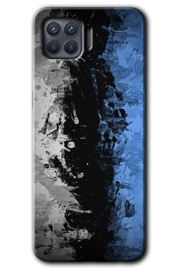 Oppo Reno 4 Lite Kılıf HD Desen Baskılı Arka Kapak - Abstract Wallpaper - 1