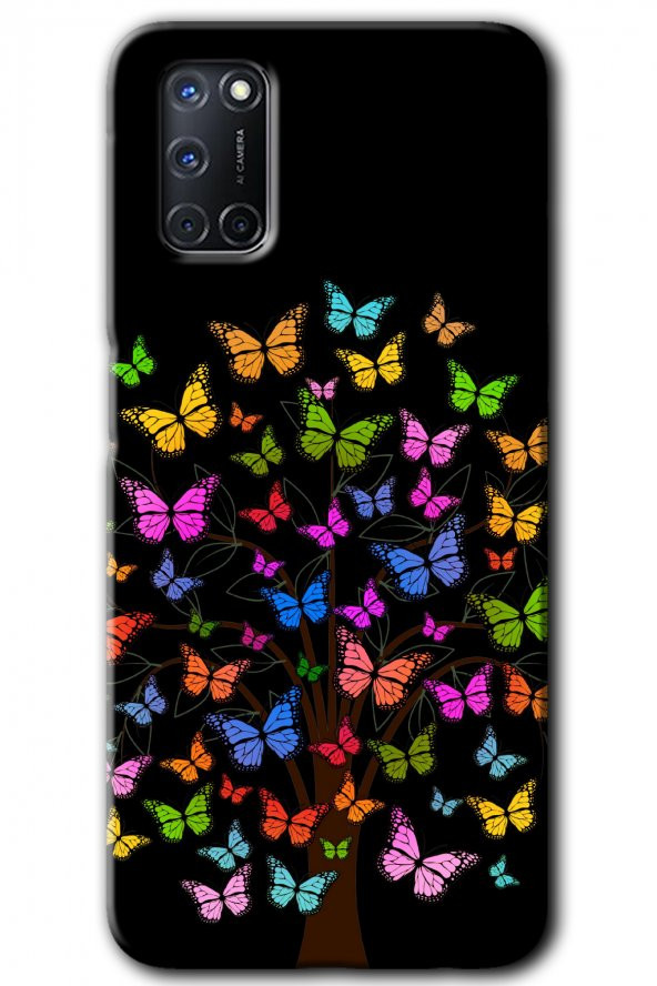 Oppo A52 Kılıf HD Desen Baskılı Arka Kapak - Cacti Prairies