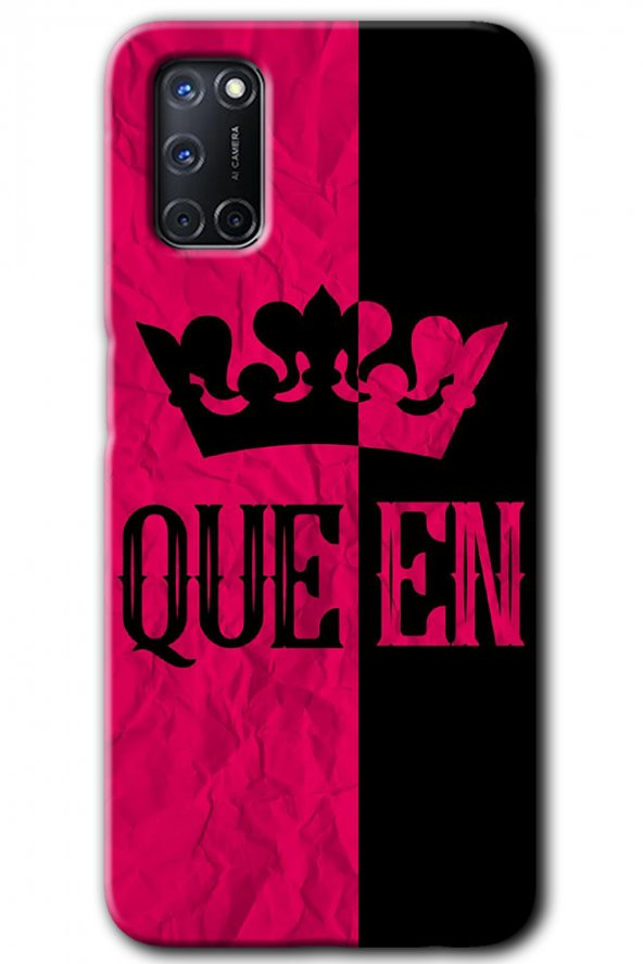 Oppo A52 Kılıf HD Desen Baskılı Arka Kapak - Queen