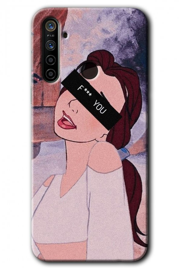 Realme 6i Kılıf HD Desen Baskılı Arka Kapak - Bad Girl