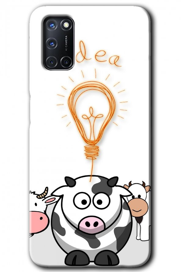 Oppo A52 Kılıf HD Desen Baskılı Arka Kapak - İdea Lamp