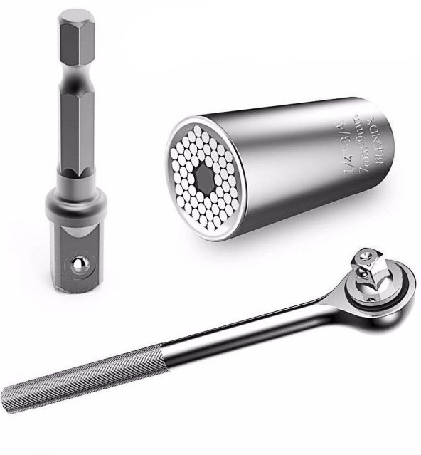 GATOR GRIP Gator grip 3 Lü Anahtar Seti 7-19 mm Eşsiz Nitelikte Tasarım Ödüllü Set