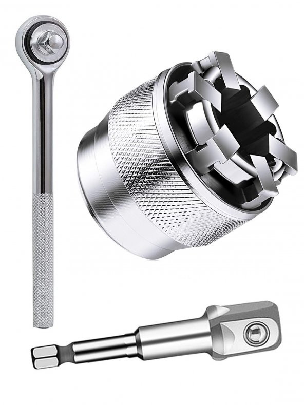 SocketPro 3lü Anahtar Seti 7-19 MM Yuvarlak Dahil Tüm Somunlara Özel Anahtar Seti El Aleti