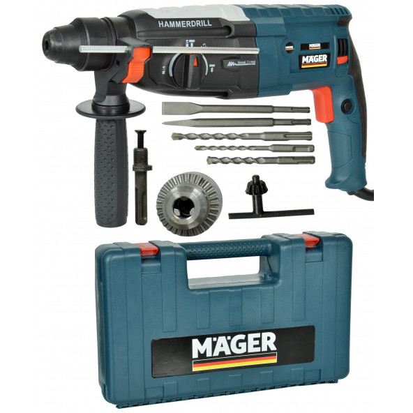 Mager Elektrikli Germany Technolgy 28 MM 2200 WAT Profesyonel Kırıcı Delici Matkap Özel Tasarım