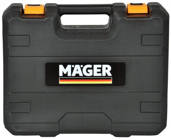 Mager 58 Wat 5 Ah Şarjlı DARBELİ Vidalama Matkap Ve Gator Grip Efsane Soket Çantalı Setli - 3