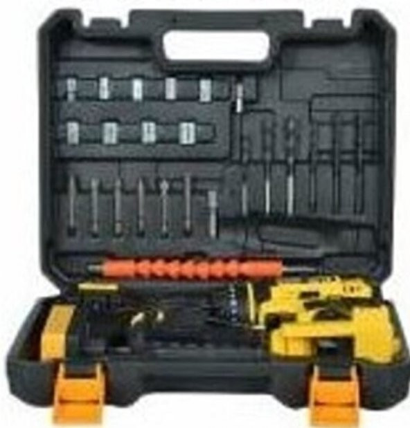 Mager Germany Thechnology 58 W 5 Ah Darbeli Çift Akülü 24 Parça Setli Çantalı Şarjlı Vidalama Matkap - 2