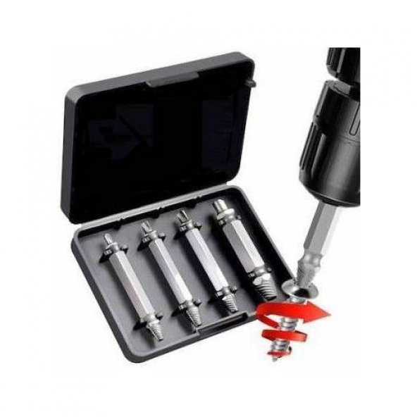 Mager MGR101200DRB Matkap ve 4 lü Prof Bozuk Vida Çıkarıcı Set 5 Adet Delme Vidalama Uç Hediye - 2