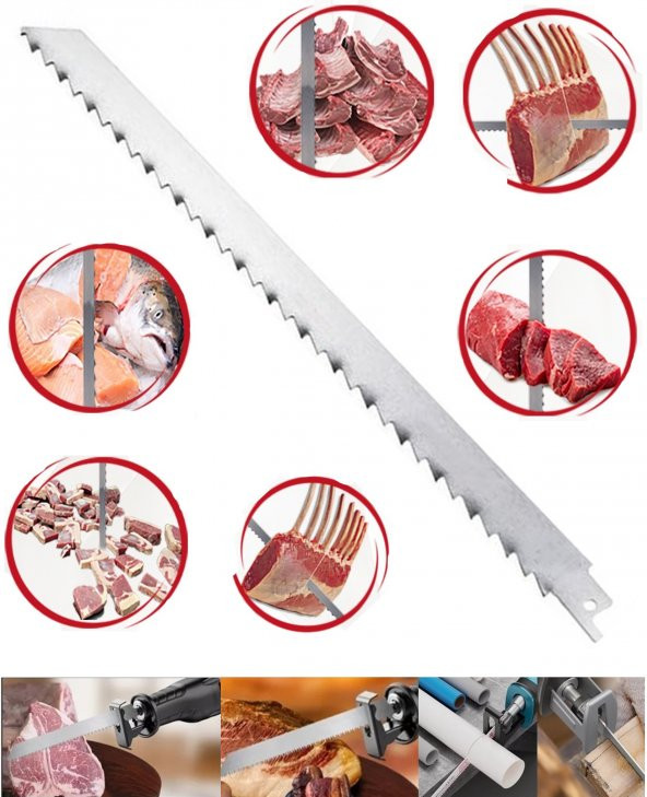 Mager PASLANMAZ ÇELİK Tilki Kuyruğu Et Kemik Kesim Testere Bıçağı 1 ADET ürün görseli