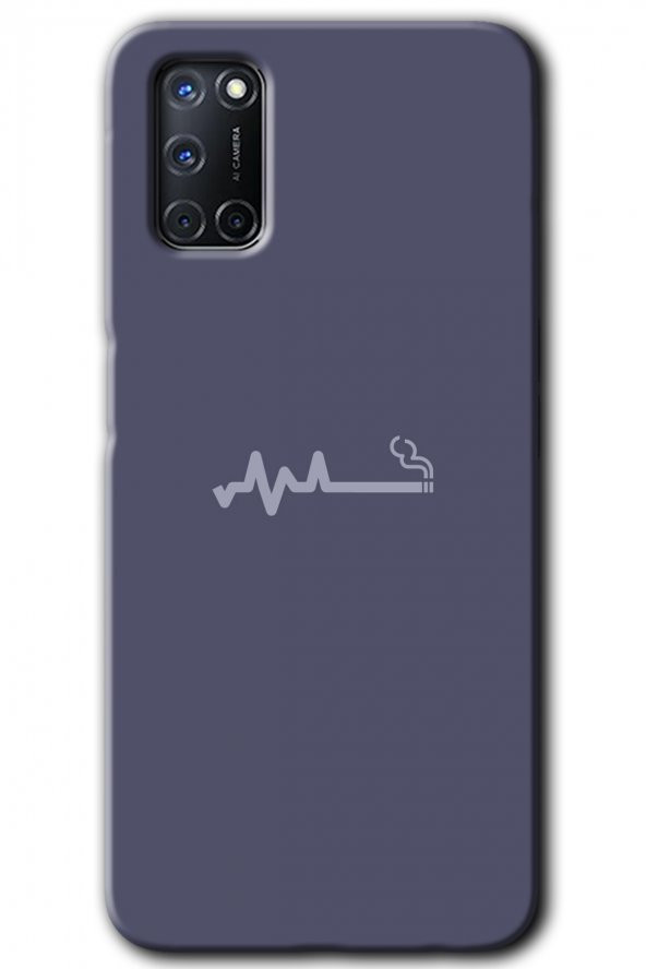Oppo A72 Kılıf HD Desen Baskılı Arka Kapak - Sigara Zararlıdır