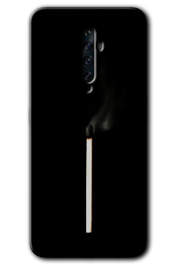 Oppo Reno 2z Kılıf HD Desen Baskılı Arka Kapak - Sönmüş Kibrit - 1