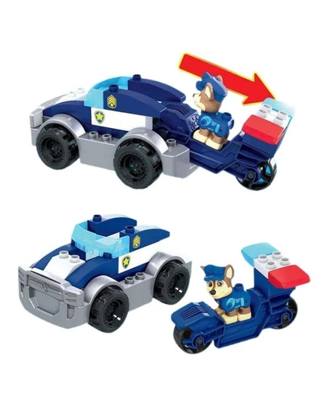 Paw Patrol Mega Bloks Chase in Polis Aracı GYJ00 - 3