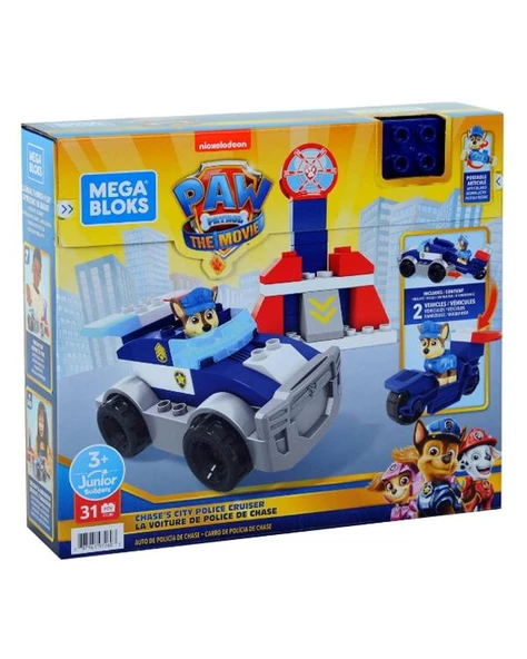 Paw Patrol Mega Bloks Chase in Polis Aracı GYJ00