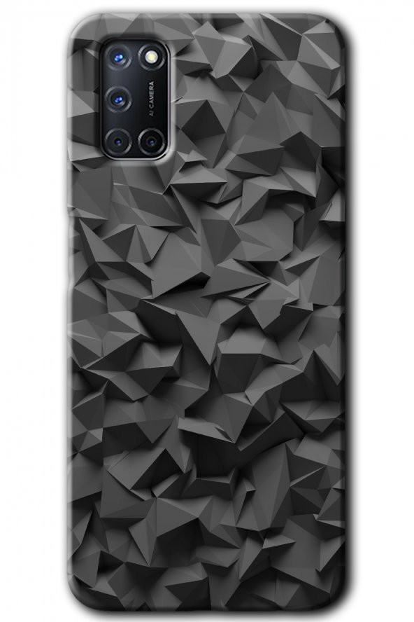 Oppo A52 Kılıf HD Desen Baskılı Arka Kapak - Dark Broke