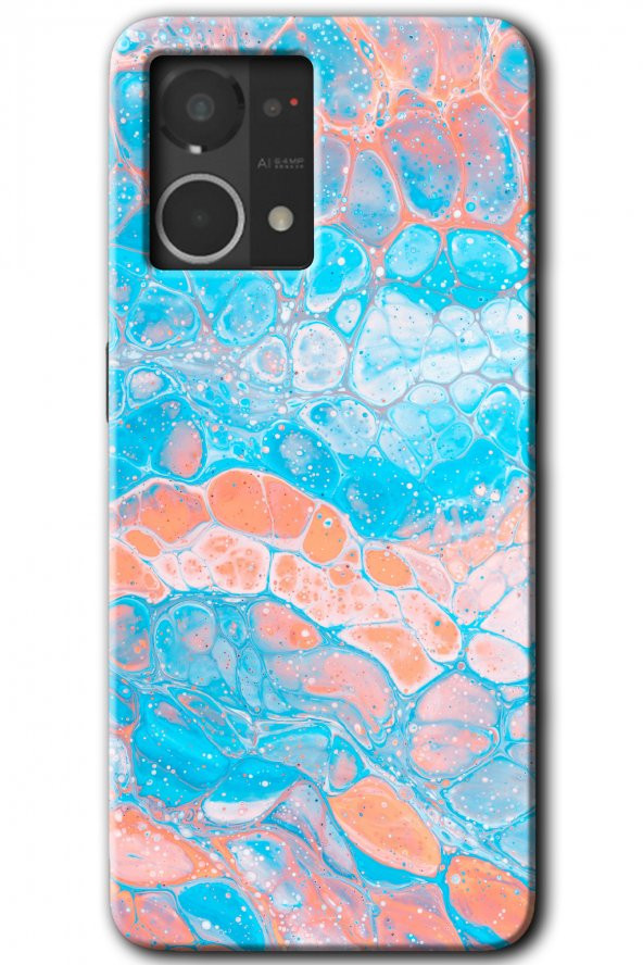 Oppo Reno 7 4G Kılıf HD Desen Baskılı Arka Kapak - Bubbles 1 - 1