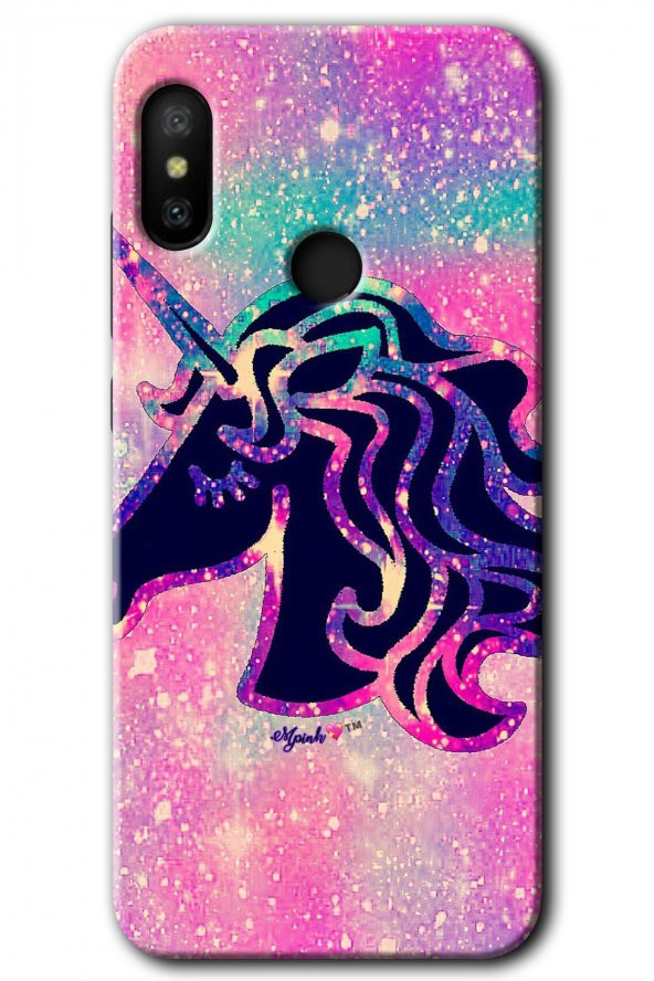 Xiaomi Mi A2 Lite Kılıf HD Desen Baskılı Arka Kapak - Unicorn Kristal
