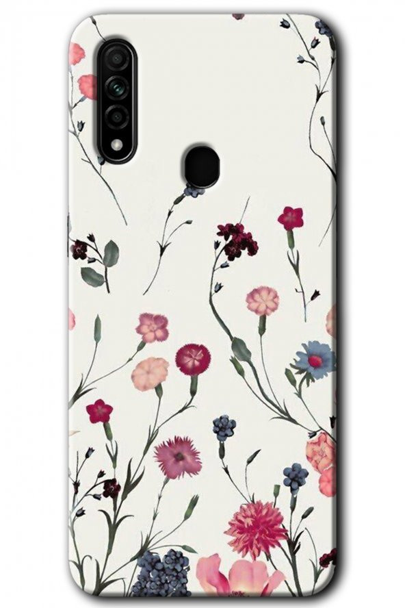 Oppo A31 Kılıf HD Desen Baskılı Arka Kapak - Mat Çiçek
