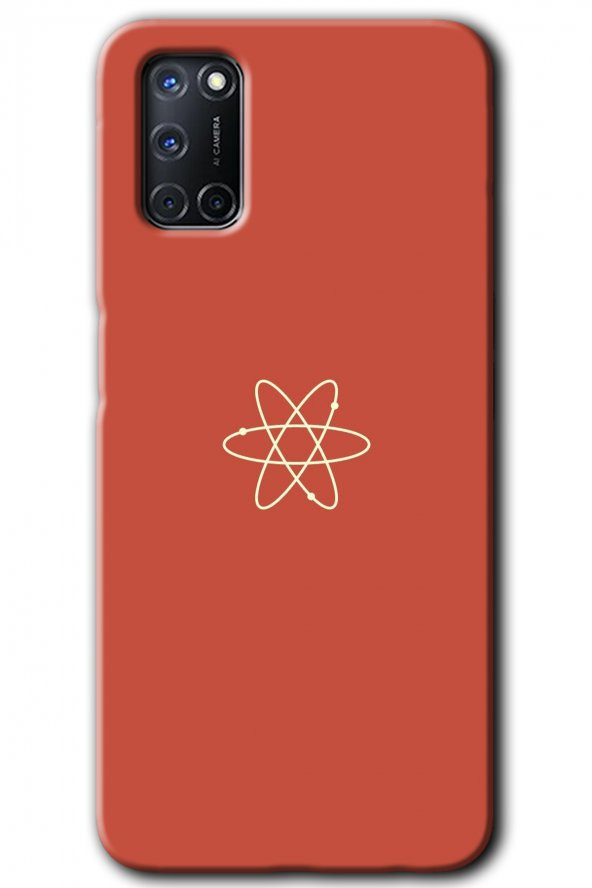 Oppo A52 Kılıf HD Desen Baskılı Arka Kapak - Atom