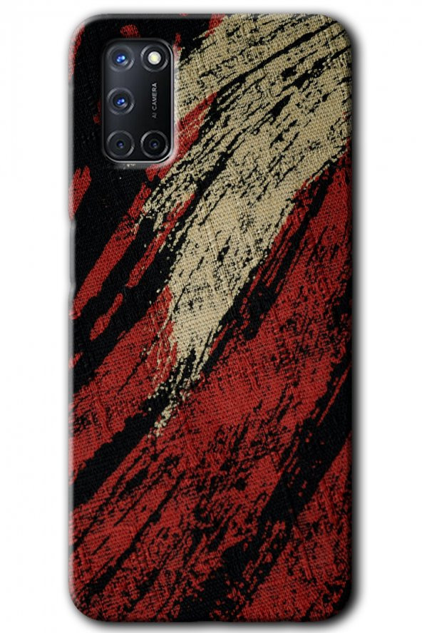 Oppo A52 Kılıf HD Desen Baskılı Arka Kapak - Kumaş Deseni 6