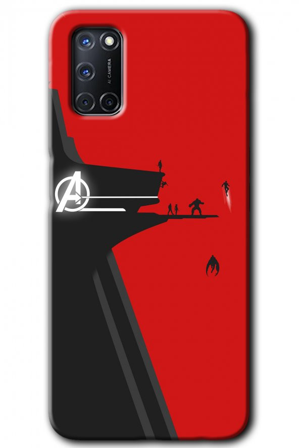 Oppo A52 Kılıf HD Desen Baskılı Arka Kapak - Avengers Tower