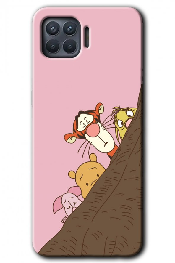 Oppo Reno 4 Lite Kılıf HD Desen Baskılı Arka Kapak - Winnie the Pooh