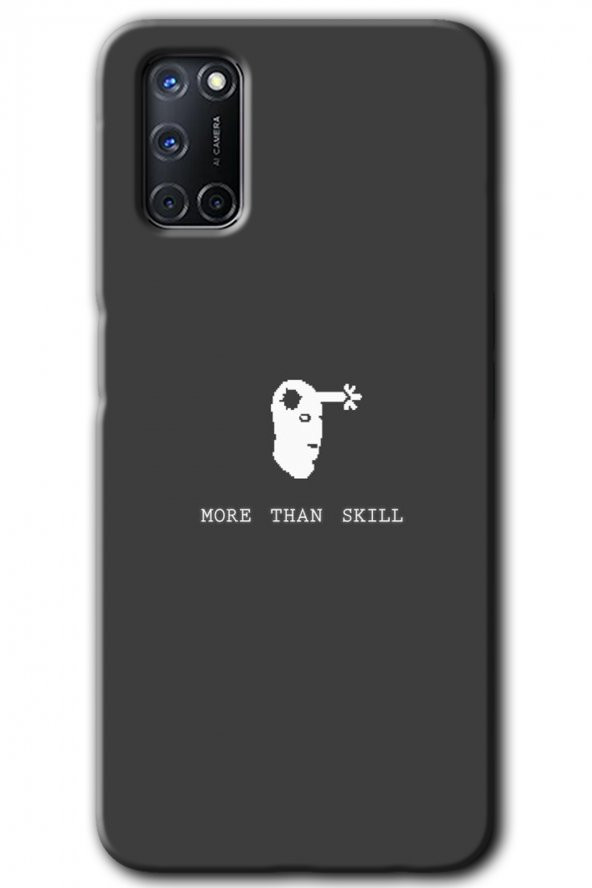 Oppo A52 Kılıf HD Desen Baskılı Arka Kapak - Headshot