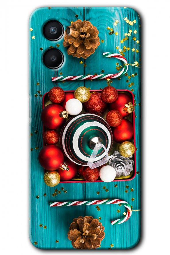 Oppo Reno 3 Kılıf HD Desen Baskılı Arka Kapak - Christmas