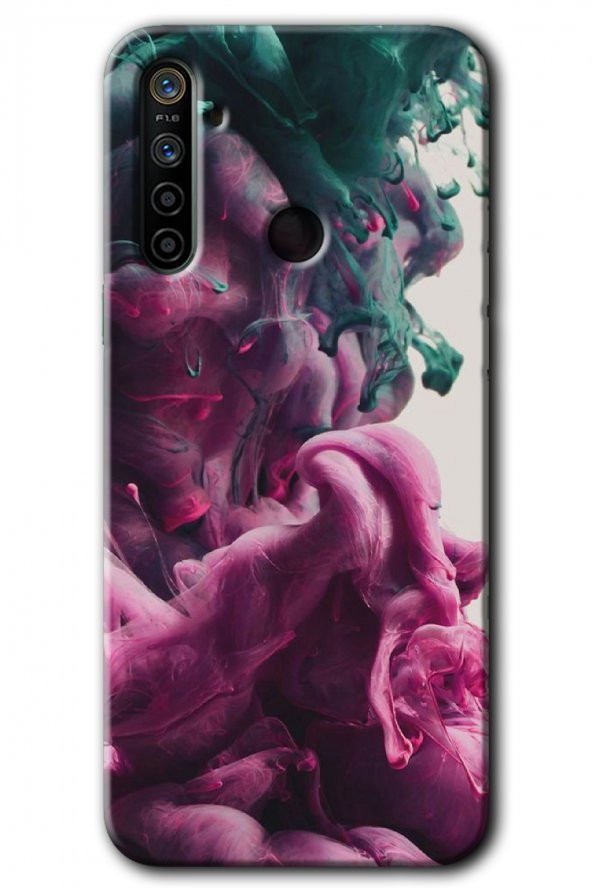 Realme 6i Kılıf HD Desen Baskılı Arka Kapak - Liquid Cloud
