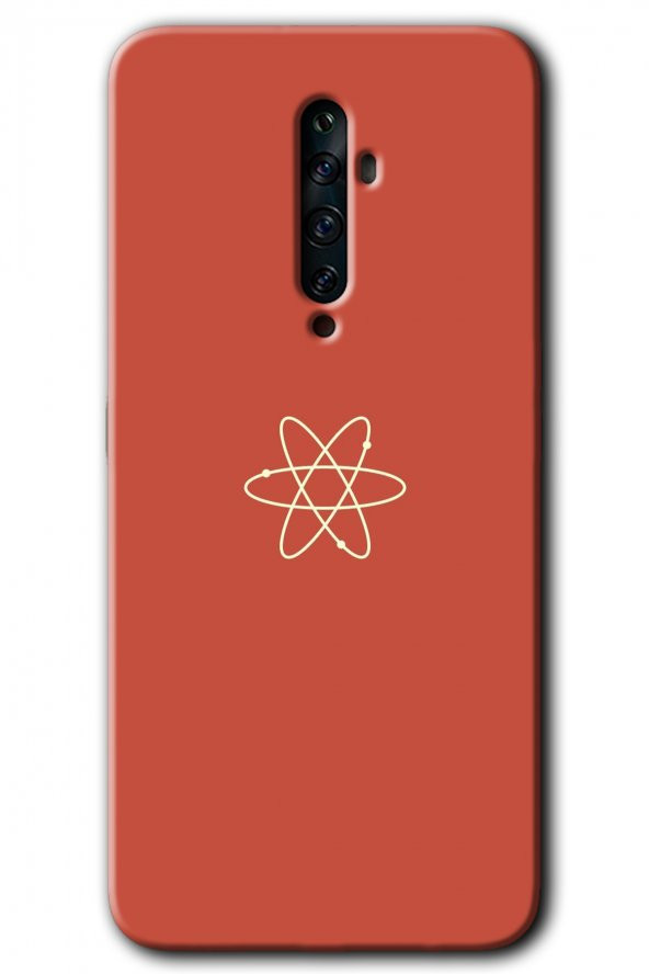 Oppo Reno 2z Kılıf HD Desen Baskılı Arka Kapak - Atom