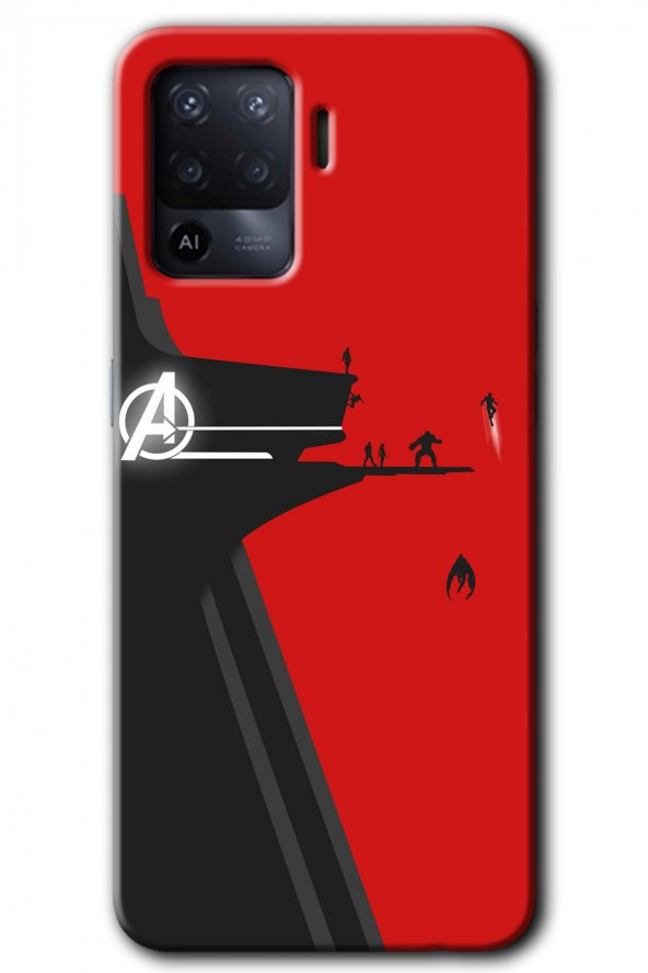 Oppo Reno 5 Lite Kılıf HD Desen Baskılı Arka Kapak - Avengers Tower