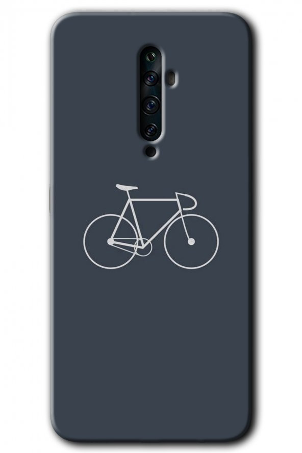 Oppo Reno 2z Kılıf HD Desen Baskılı Arka Kapak - Bike