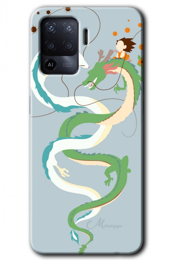 Oppo Reno 5 Lite Kılıf HD Desen Baskılı Arka Kapak - Snake Friendship