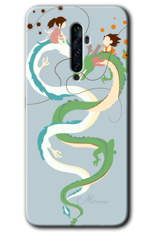Oppo Reno 2z Kılıf HD Desen Baskılı Arka Kapak - Snake Friendship - 1