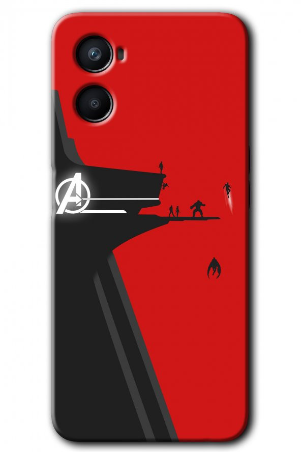 Oppo Reno 3 Kılıf HD Desen Baskılı Arka Kapak - Avengers Tower - 1