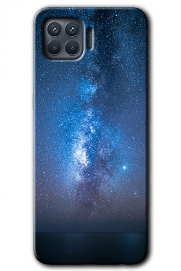 Oppo Reno 4 Lite Kılıf HD Desen Baskılı Arka Kapak - Samanyolu - 1