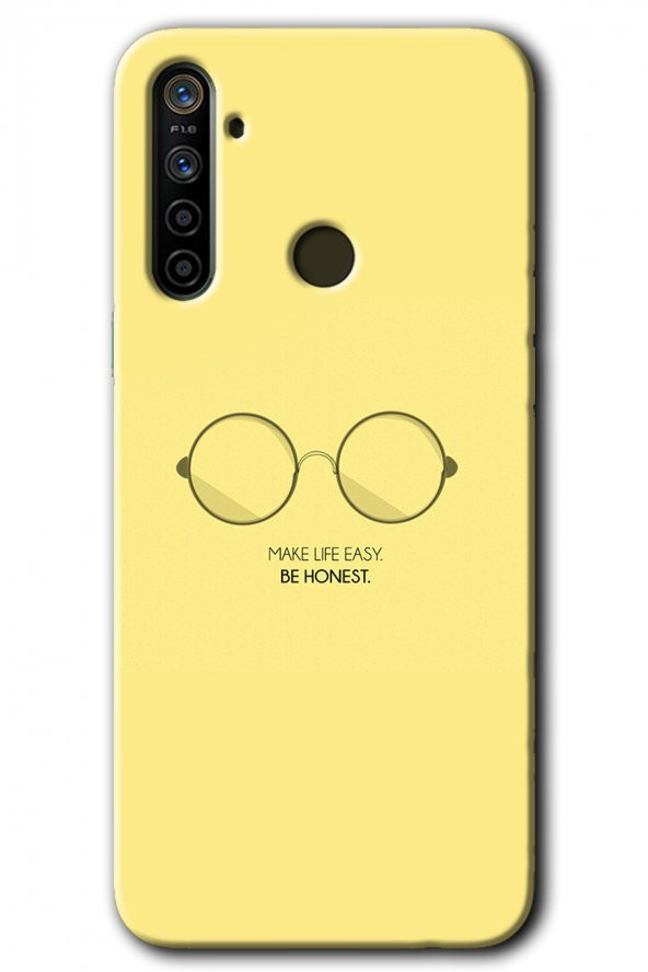 Realme 6i Kılıf HD Desen Baskılı Arka Kapak - Be Honest