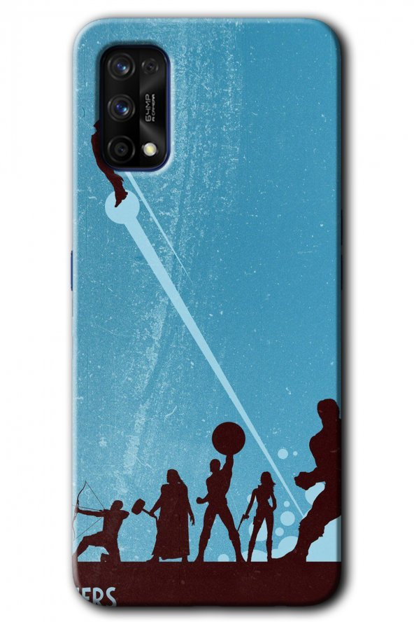 Realme 7 Pro Kılıf HD Desen Baskılı Arka Kapak - Avengers Team