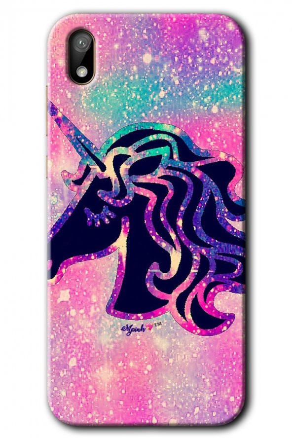Huawei Y5 2019 Kılıf HD Desen Baskılı Arka Kapak - Unicorn Kristal - 1